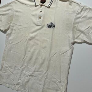 Guinness Beer Polo Shirt Dublin Official Merchandise Beige Cream Men's size XXL
